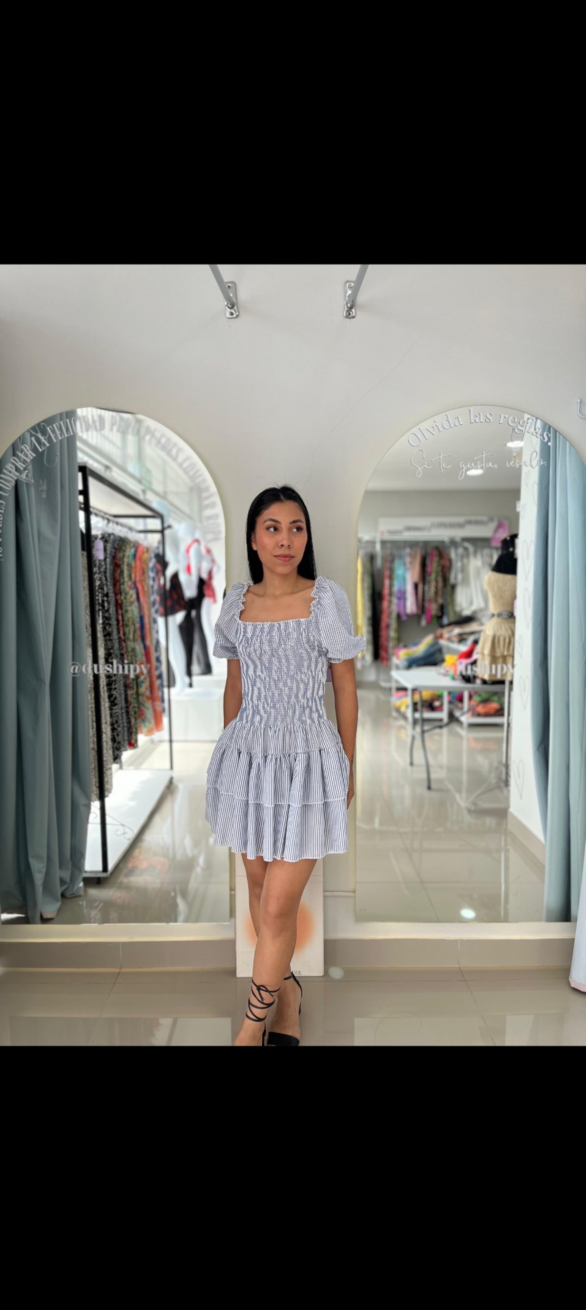 Vestido engomado  - 5