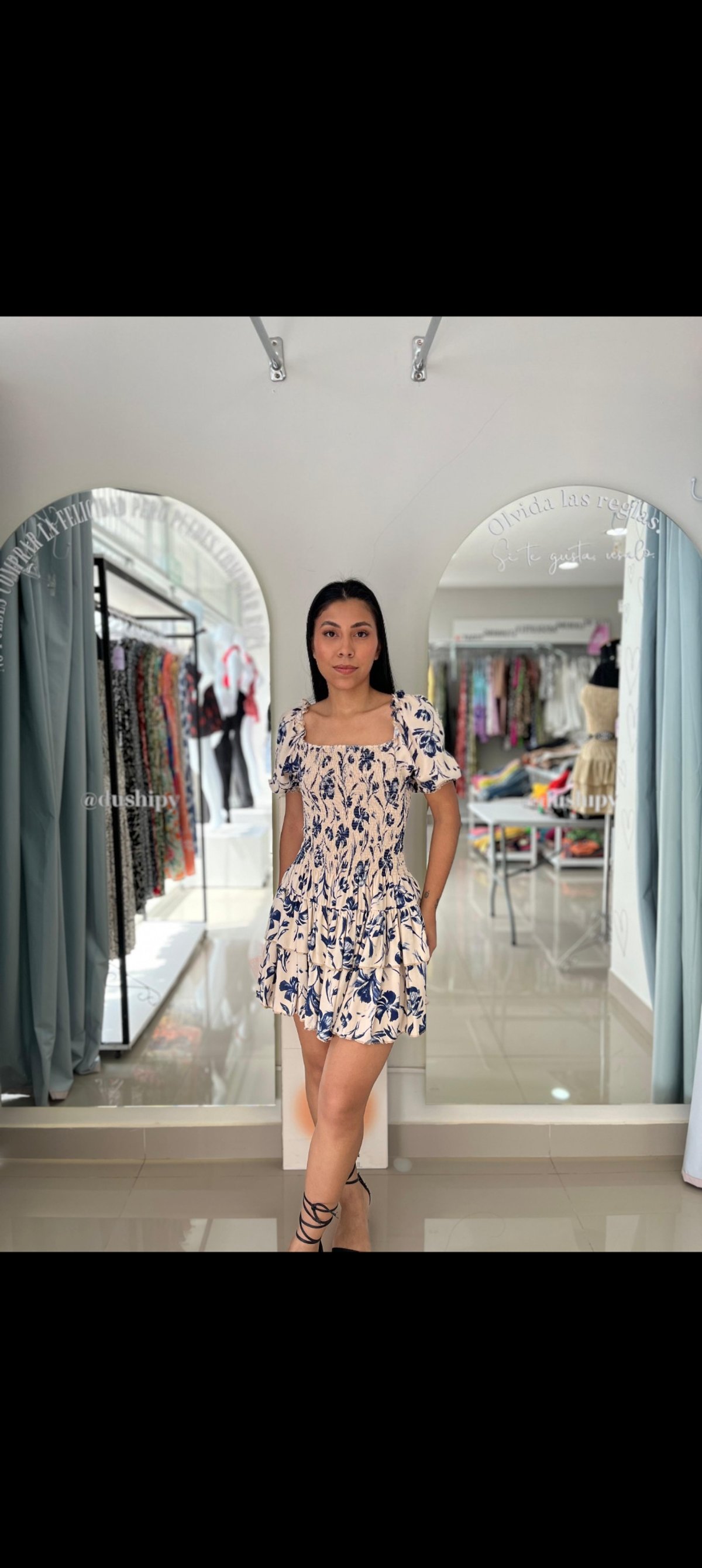 Vestido engomado  - 7