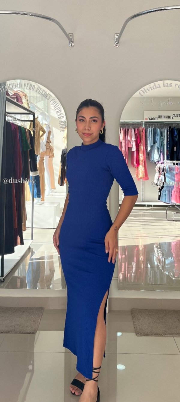 Vestido mangas 3/4