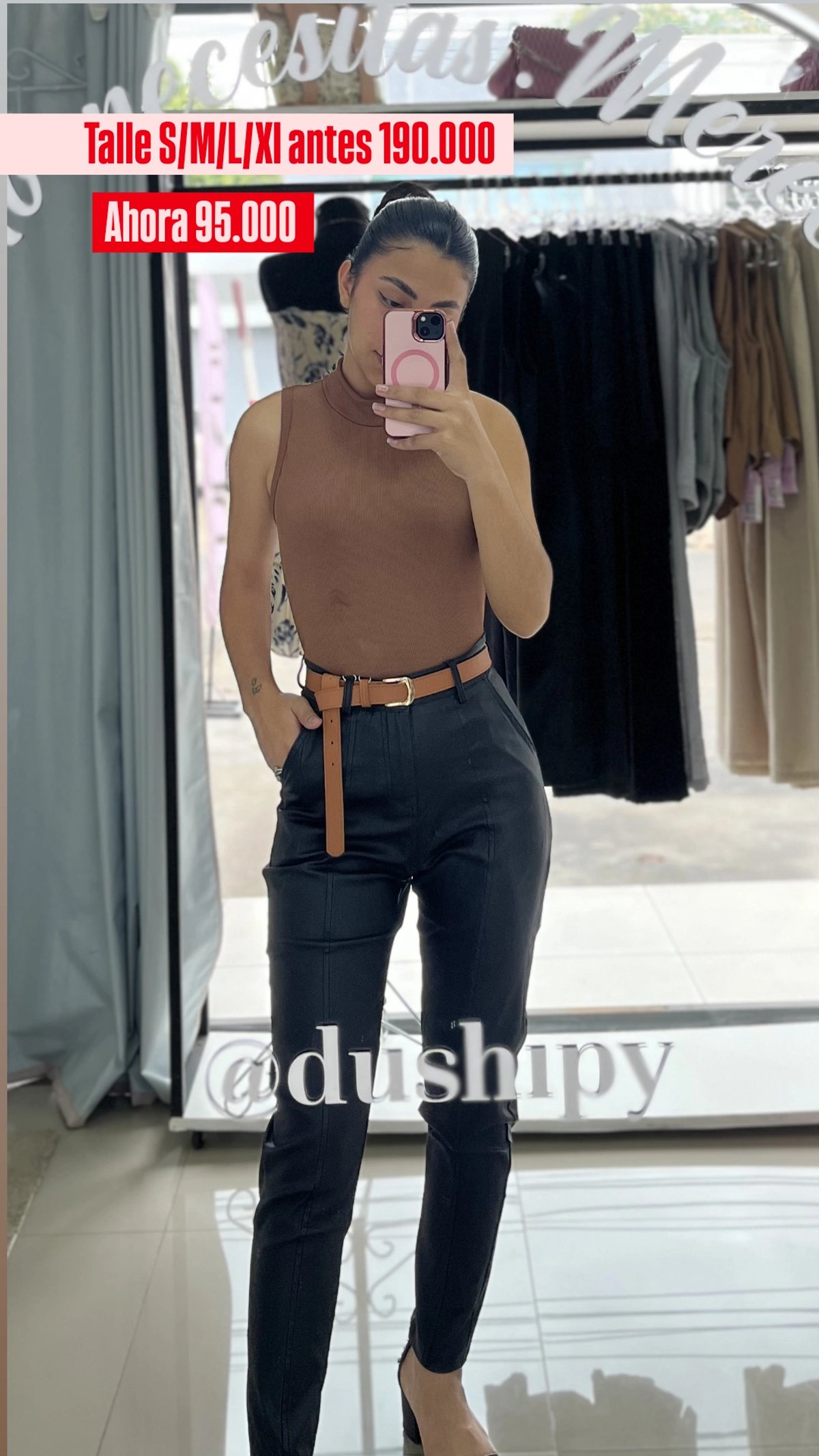 Pantalón cuerina  50% / 95.000 - 2