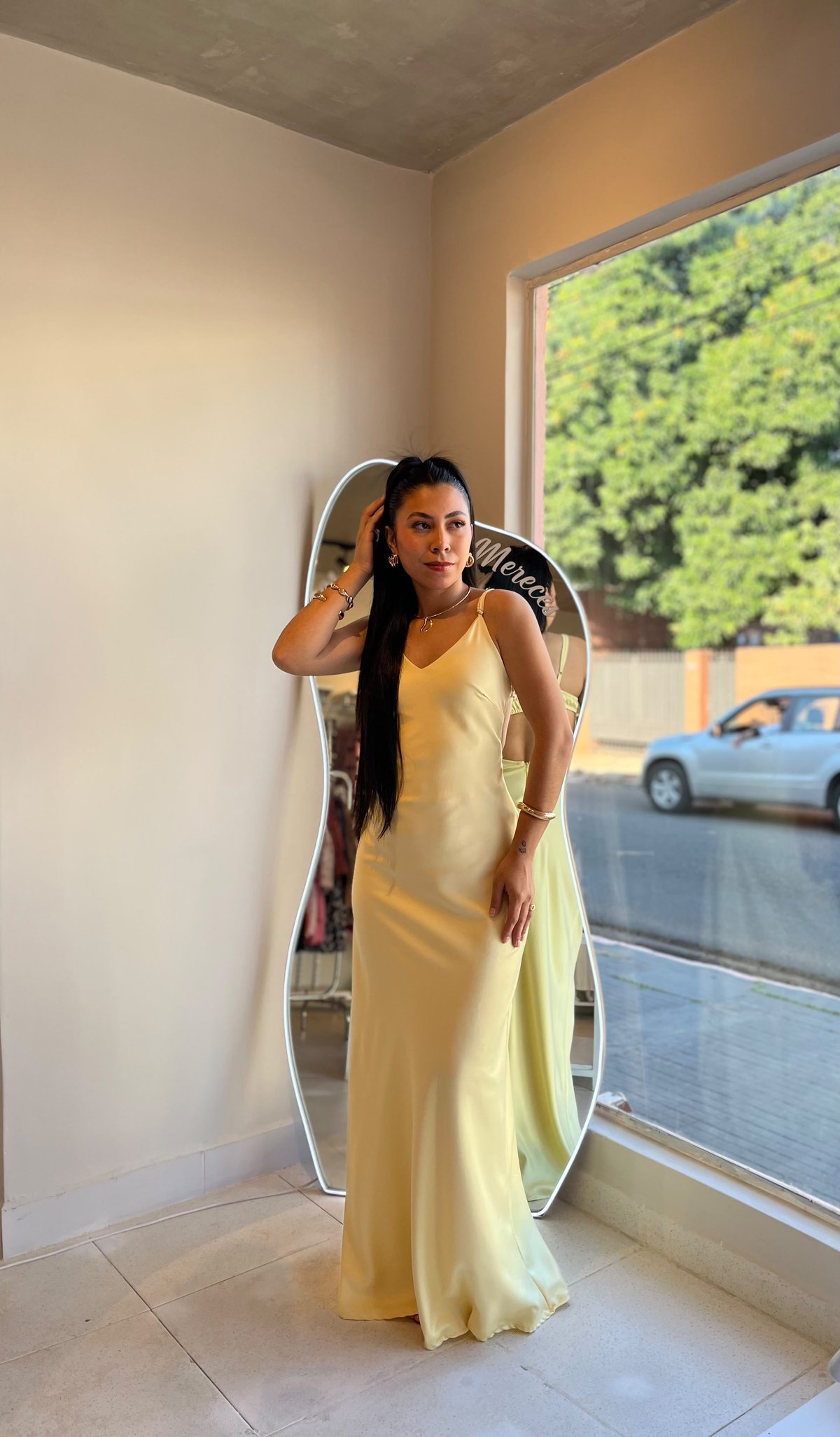 Vestido Satin Larissa - 3