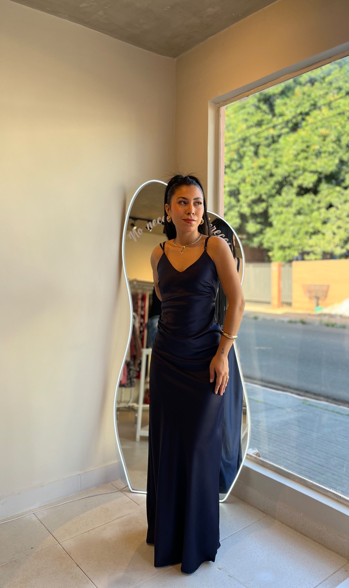 Vestido Satin Larissa - 5