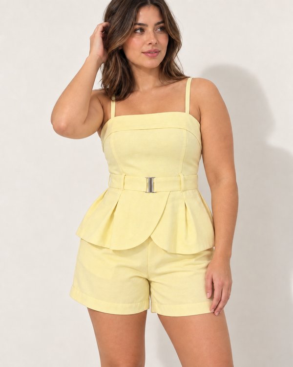 Conjunto lino Magaly corto 