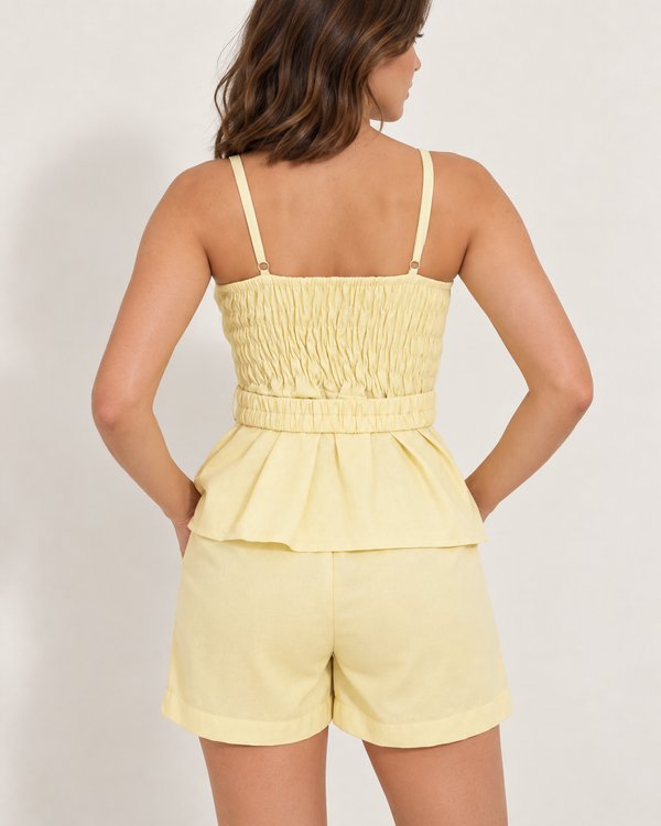 Conjunto lino Magaly corto 
