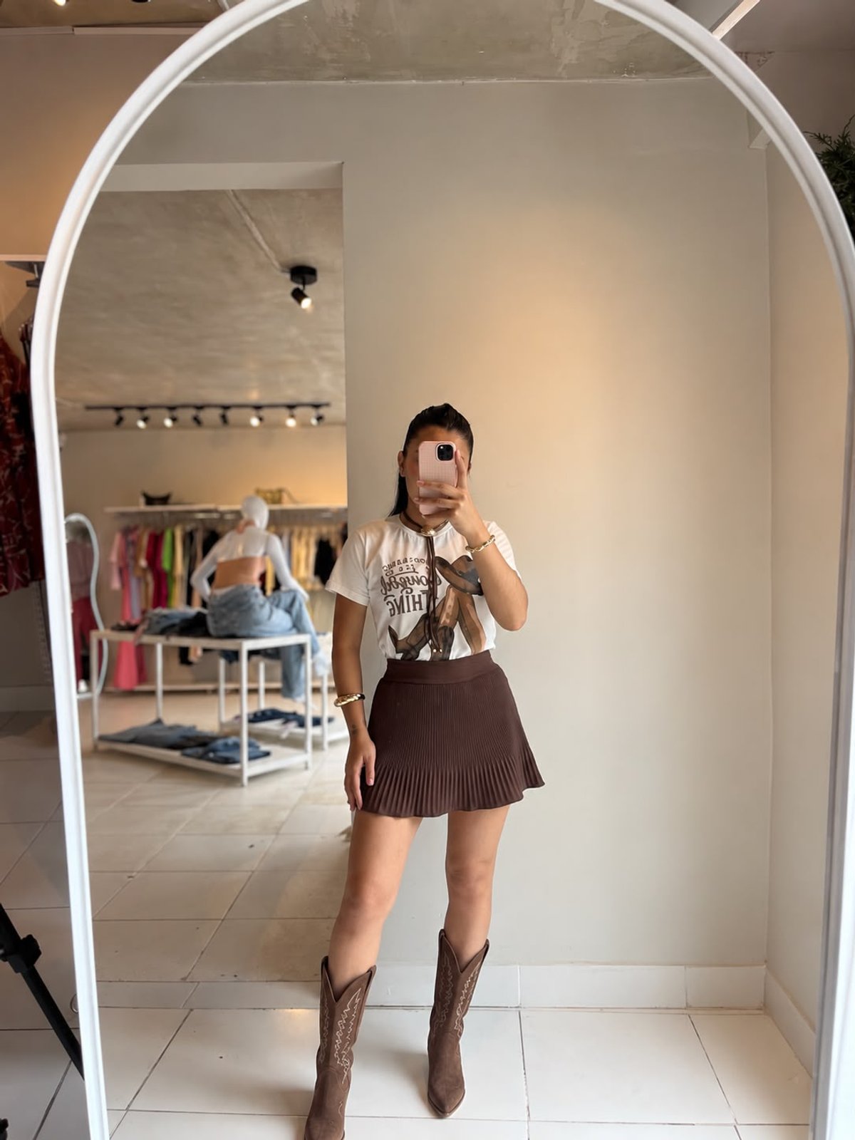 Short pollera plisada 