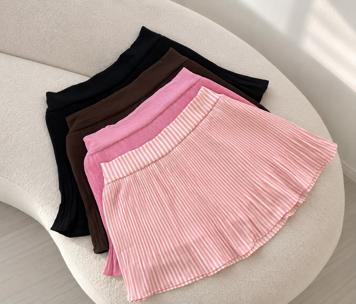 Short pollera plisada 