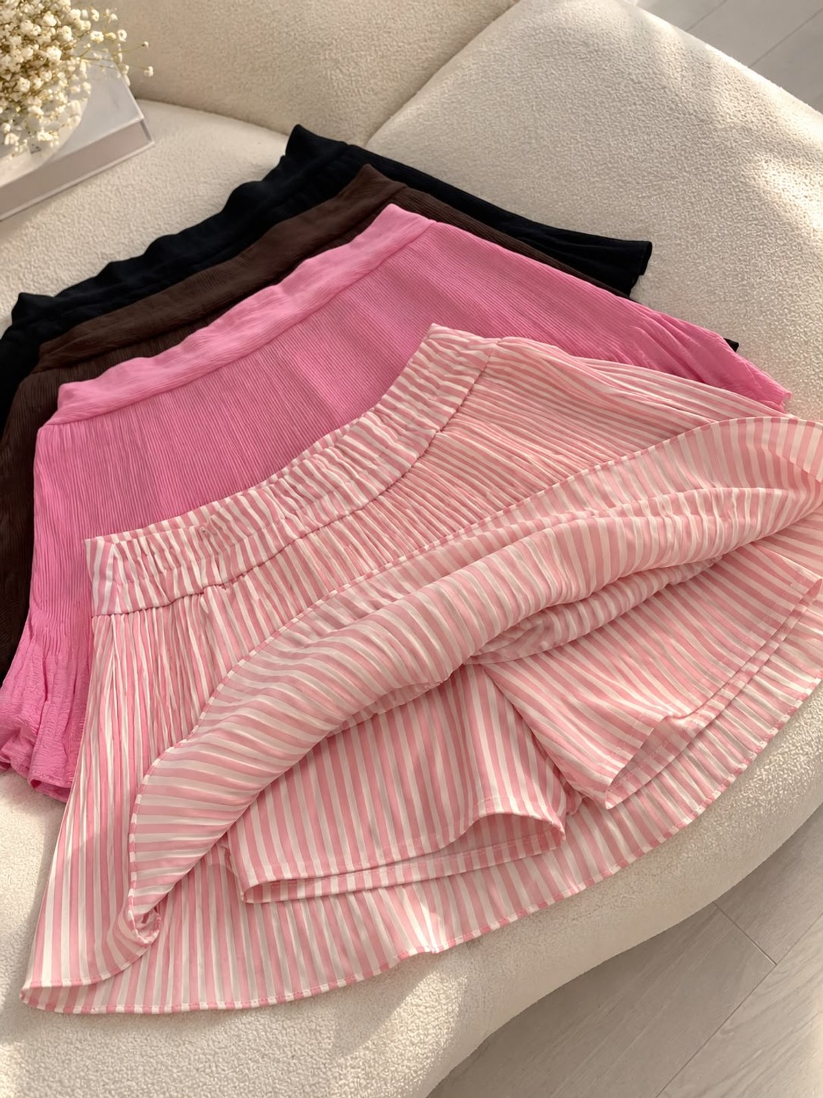Short pollera plisada  - 3