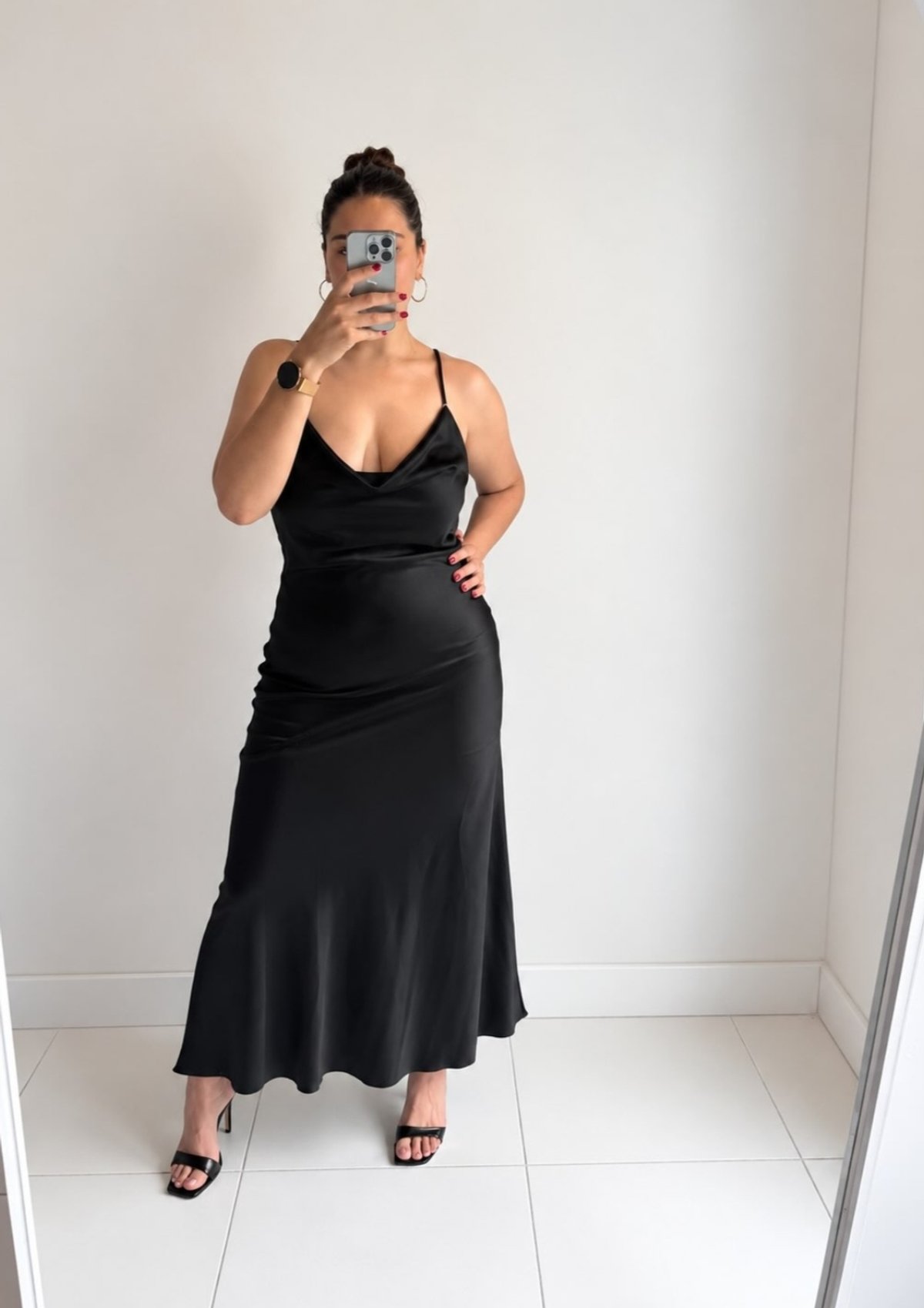 Vestido satin  - 3