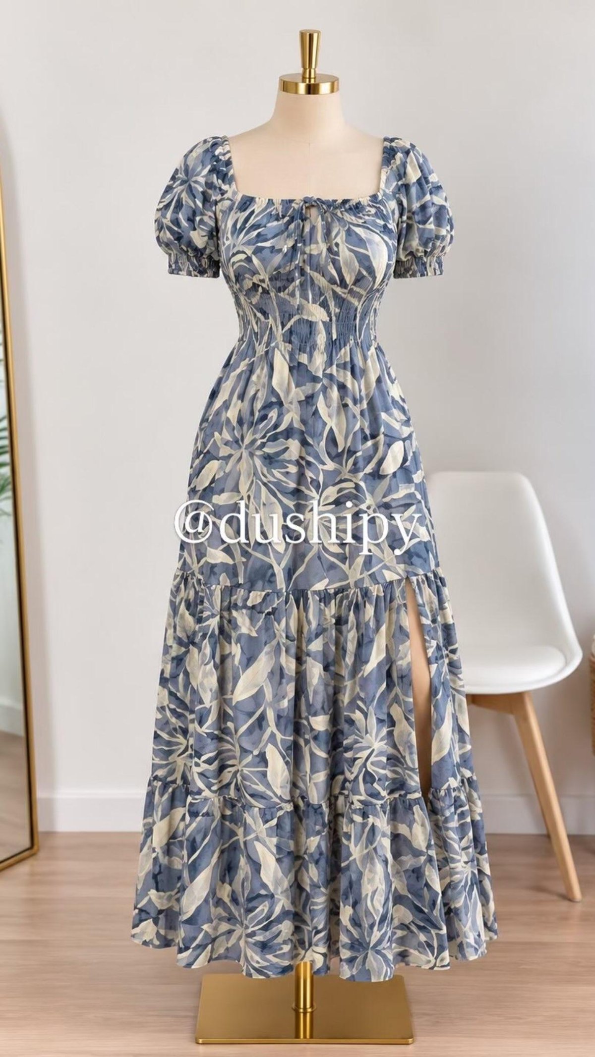 Vestido engomado  - 2