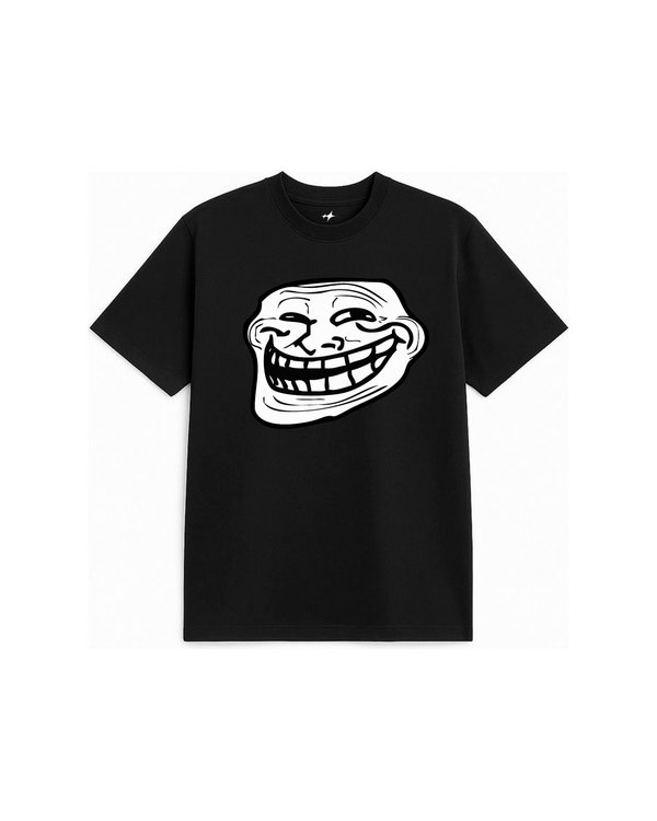 Remera negra TROLL FACE
