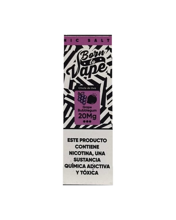 Born To Vape Salt Grape Bubblegum 30 ML 50 MG