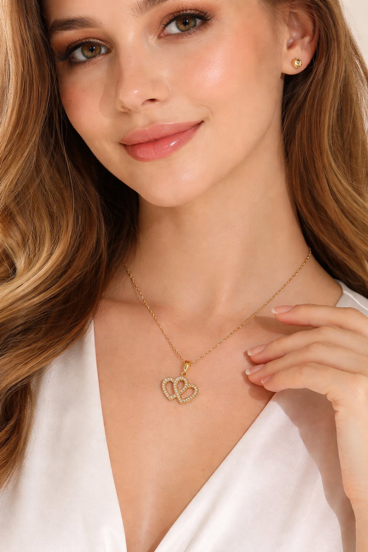 Collar dije corazones