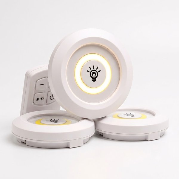 Pack de 3 Luces LED con Control Remoto