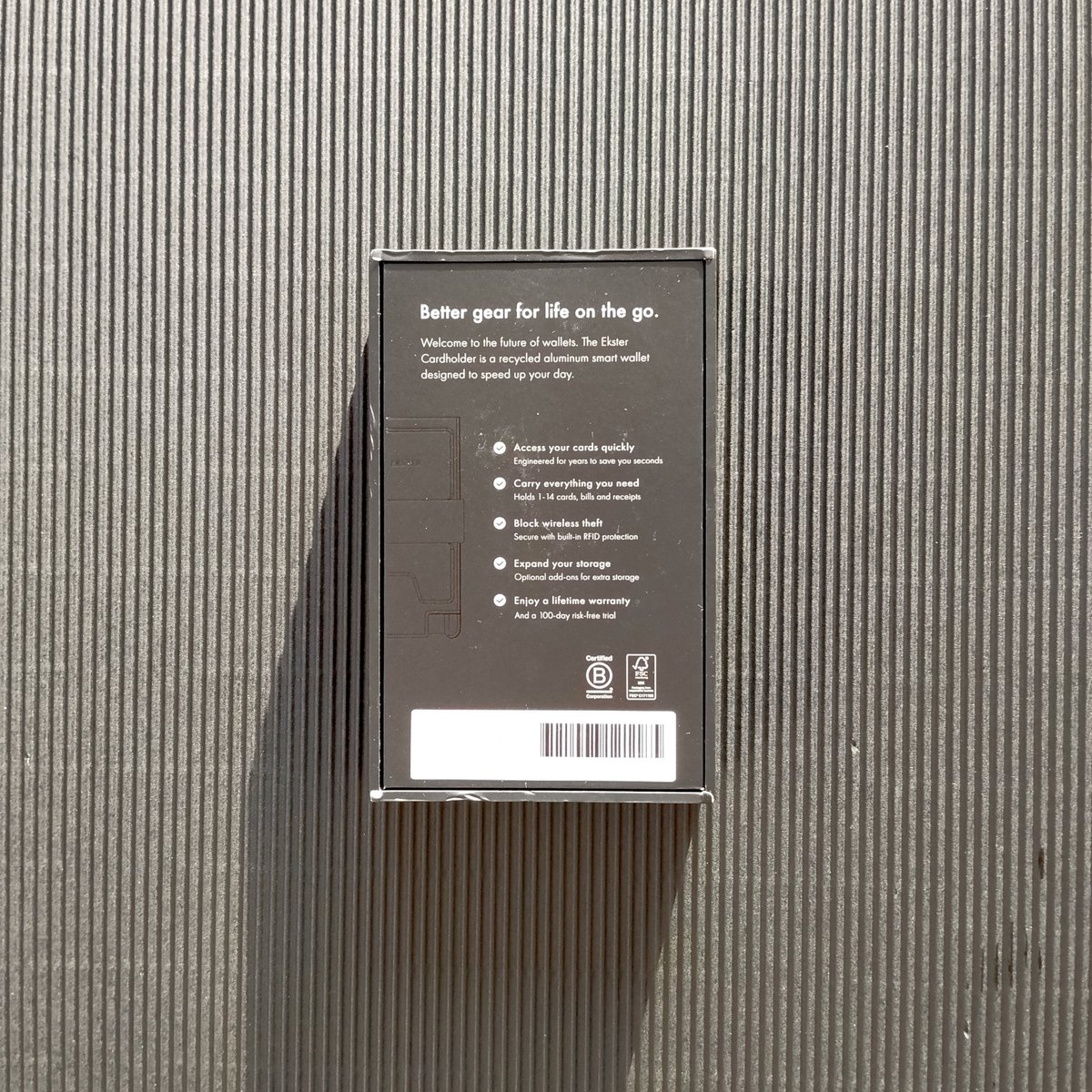Portatarjetas Ekster Cardholder Pro - Negro - 4