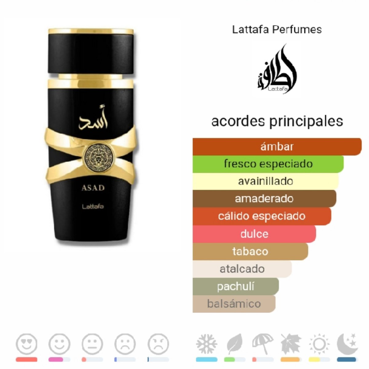 Asad Lattafa Perfumes para Hombres - 2