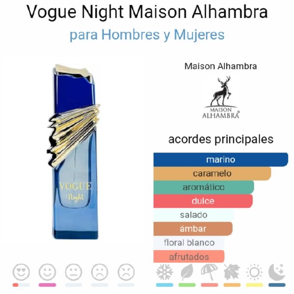 Vogue Night Maison Alhambra UNISEX mas espefico para Mujeres