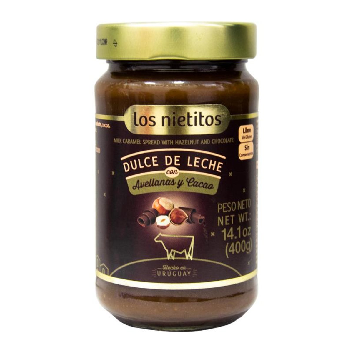 DULCE DE LECHE AVELLANA Y CHOCO 400 GR
