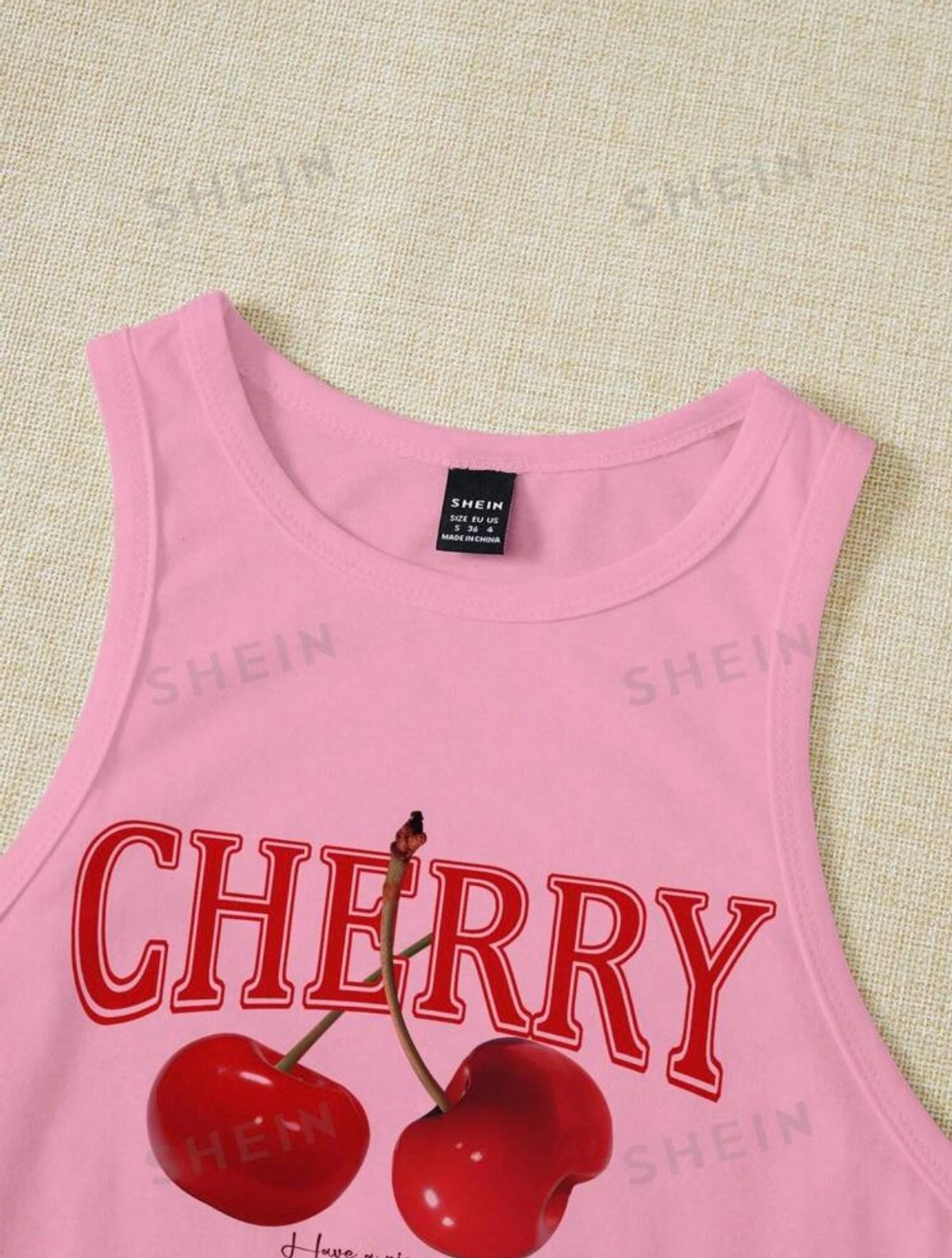 Top sin mangas cherry - 4