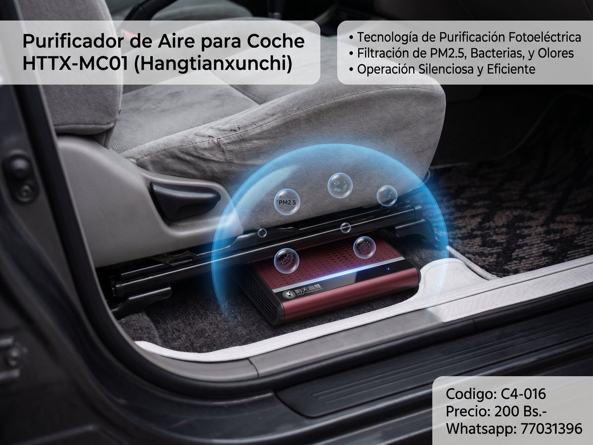 Purificador de Aire para Coche HTTX-MC01 Hangtianxunchi con Tecnología Fotoeléctrica - 2