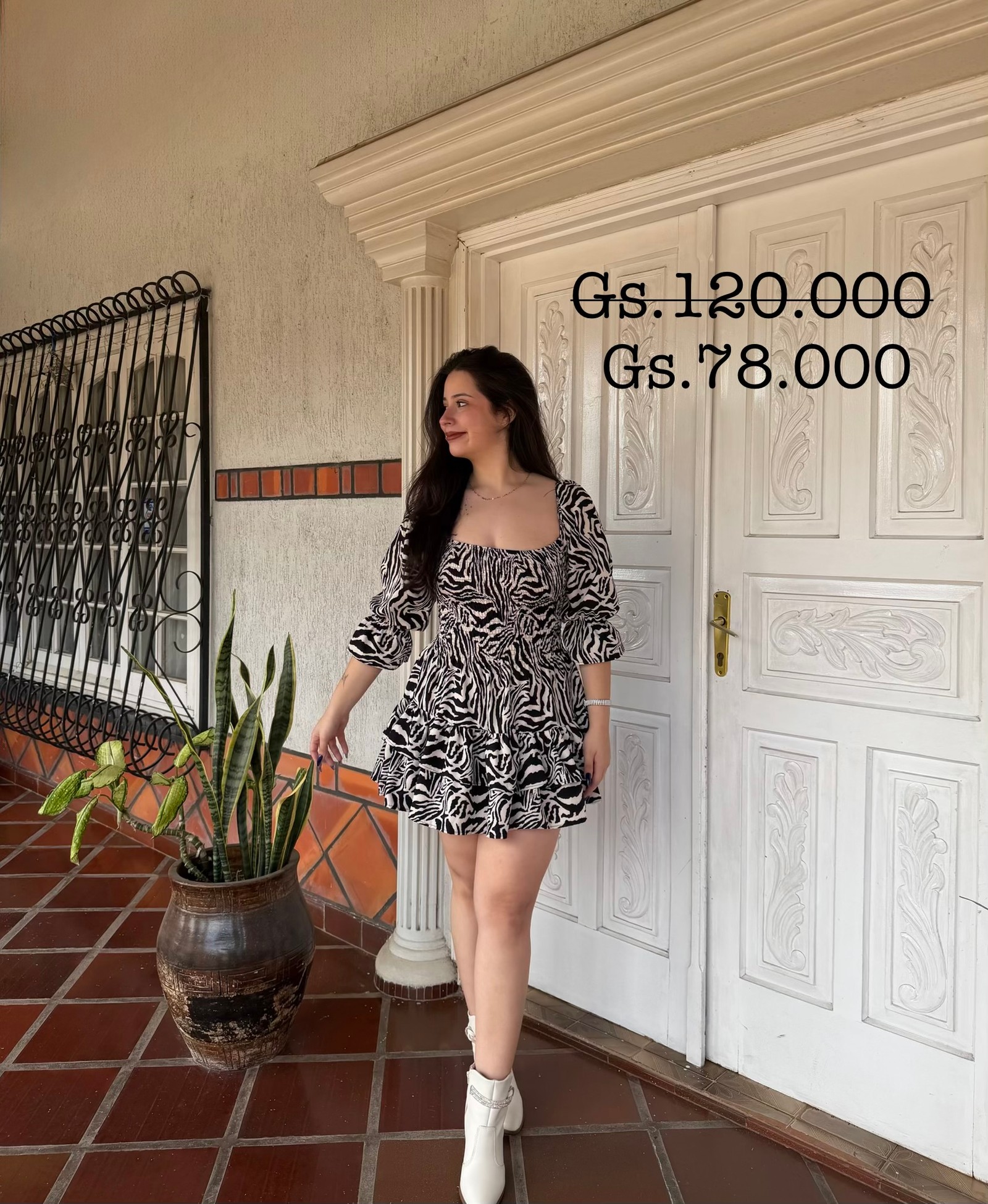Vestido mangas largas