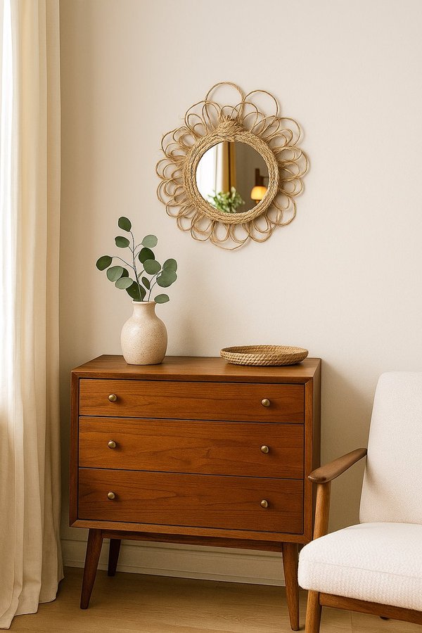 Espejo artesanal de 25cm 