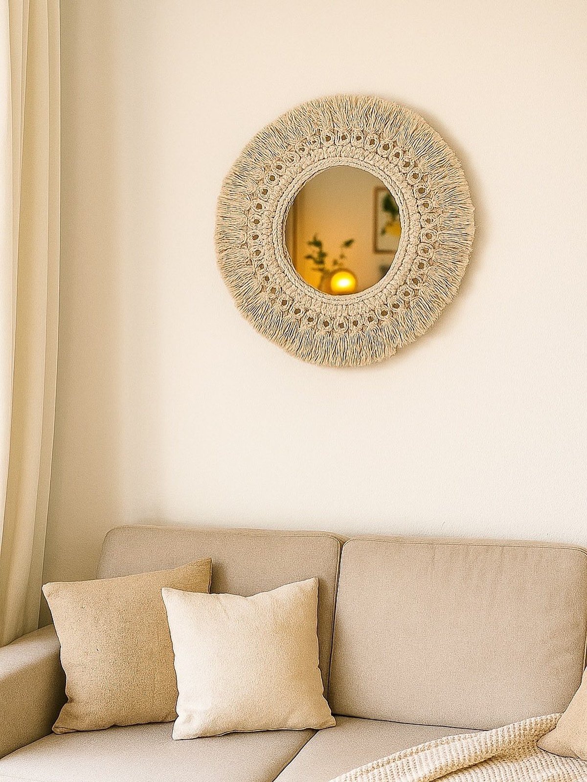 Espejo artesanal de 25cm 