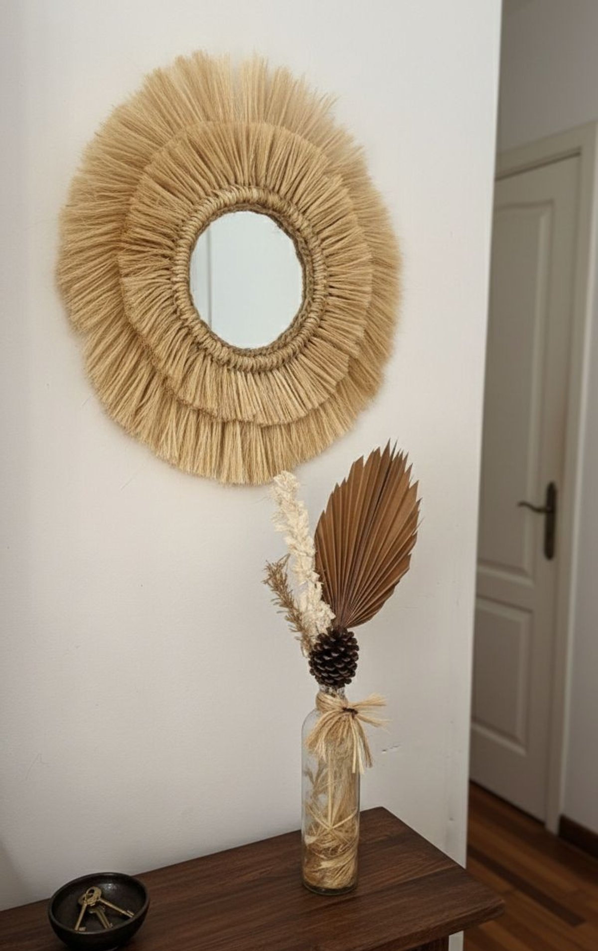 Conjunto Espejo & Arreglo floral 