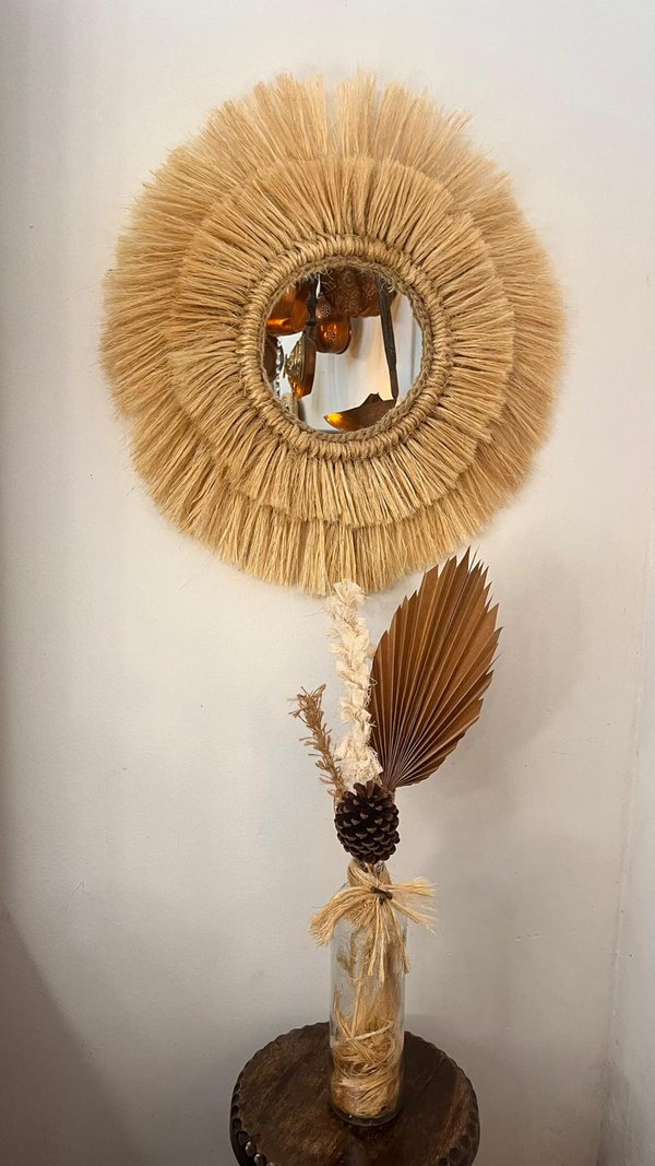 Conjunto Espejo & Arreglo floral 