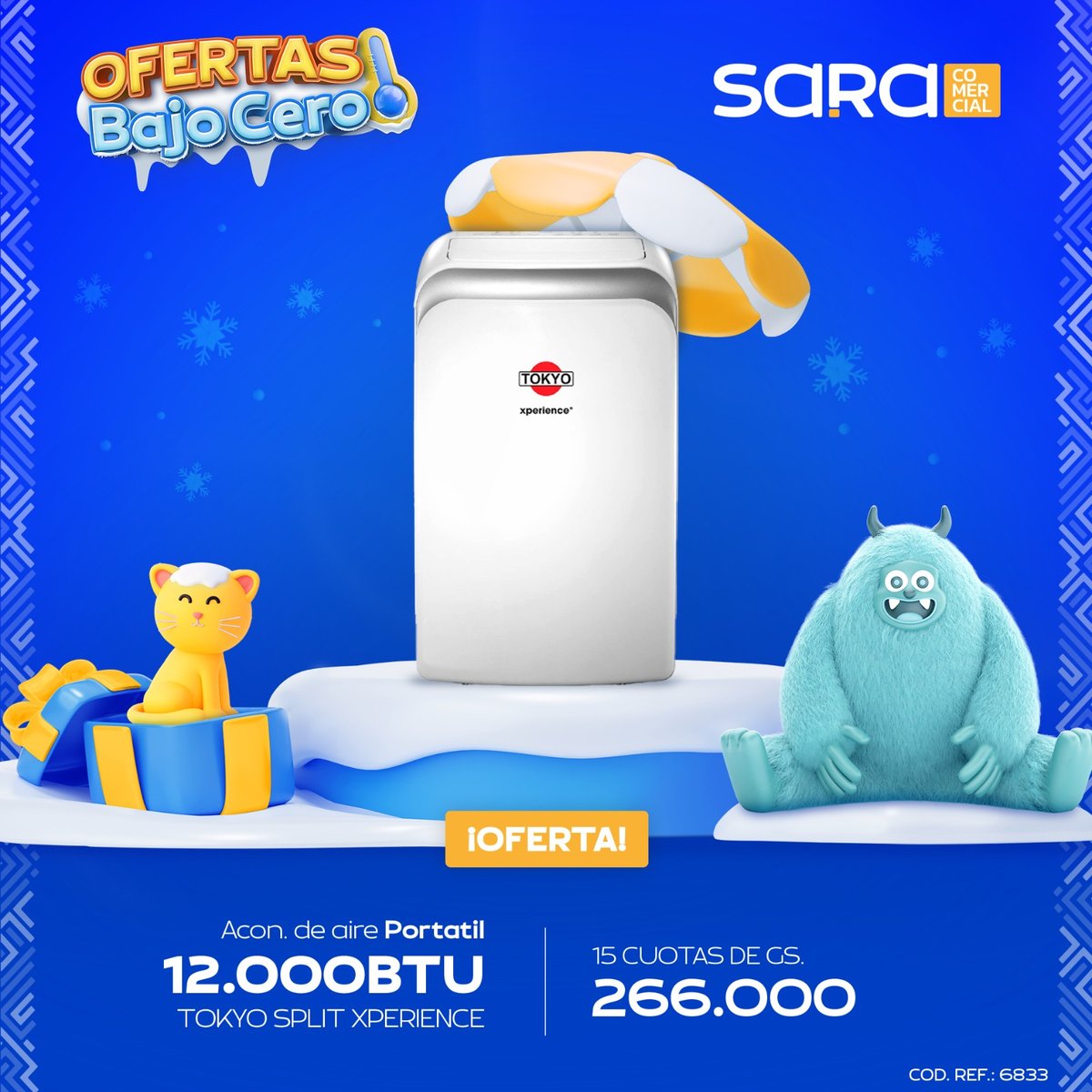 Aire Acondicionado Portátil Tokyo de 12.000btu  