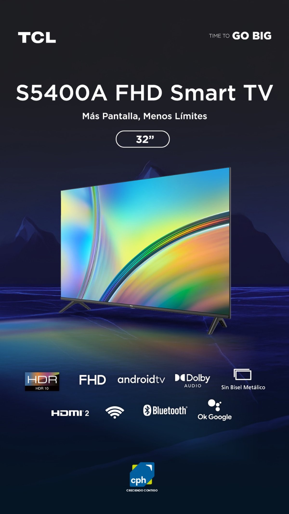 Televisor TCL 32" Smart TV Android 