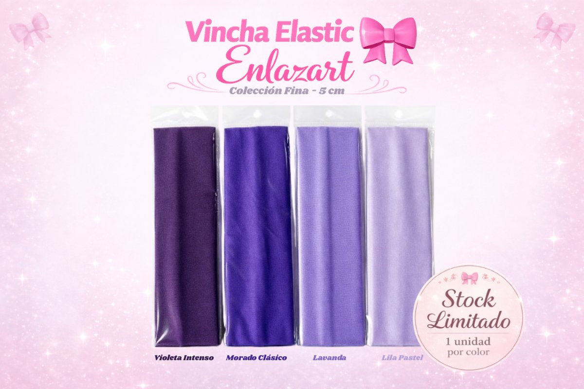 Vincha Elastic Enlazart - Fina (5 cm)