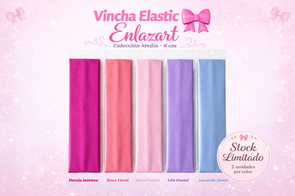 Vincha Elastic Enlazart - Clásica (6 cm)
