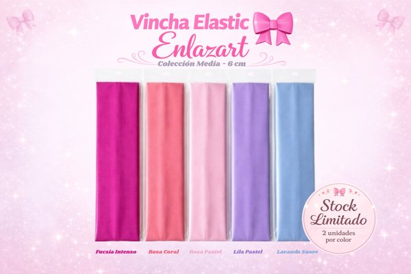 Vincha Elastic Enlazart - Clásica (6 cm)