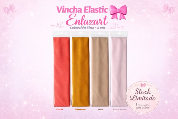 Vincha Elastic Enlazart - Fina (5 cm)
