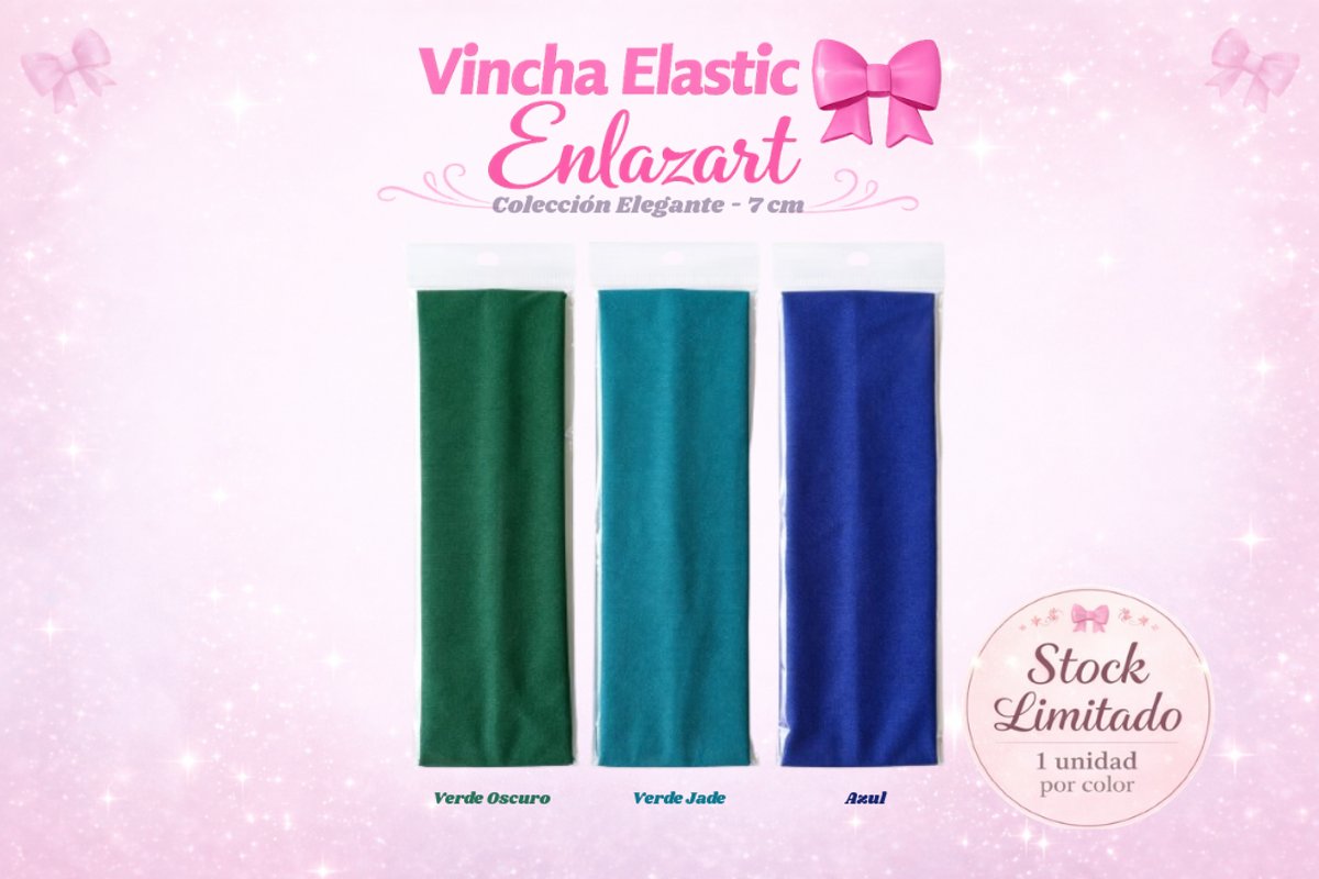 Vincha Elastic Enlazart - Elegante (7 cm) - 2