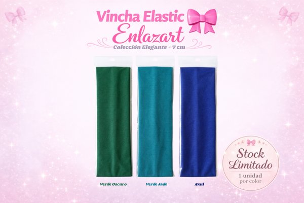 Vincha Elastic Enlazart - Elegante (7 cm)