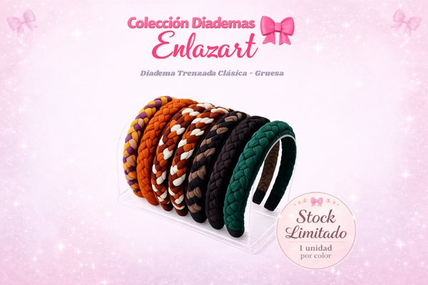 Diadema Trenzada Clásica - Gruesa
