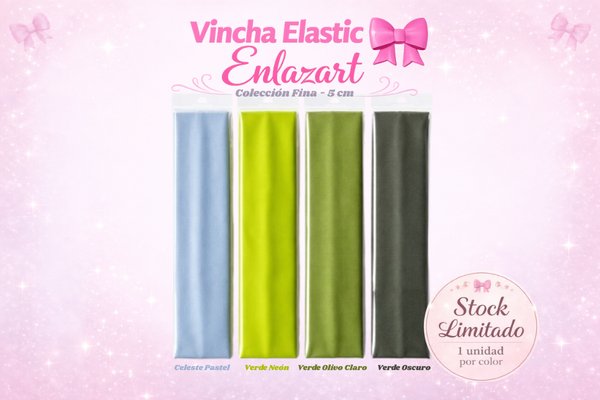 Vincha Elastic Enlazart - Fina (5 cm)