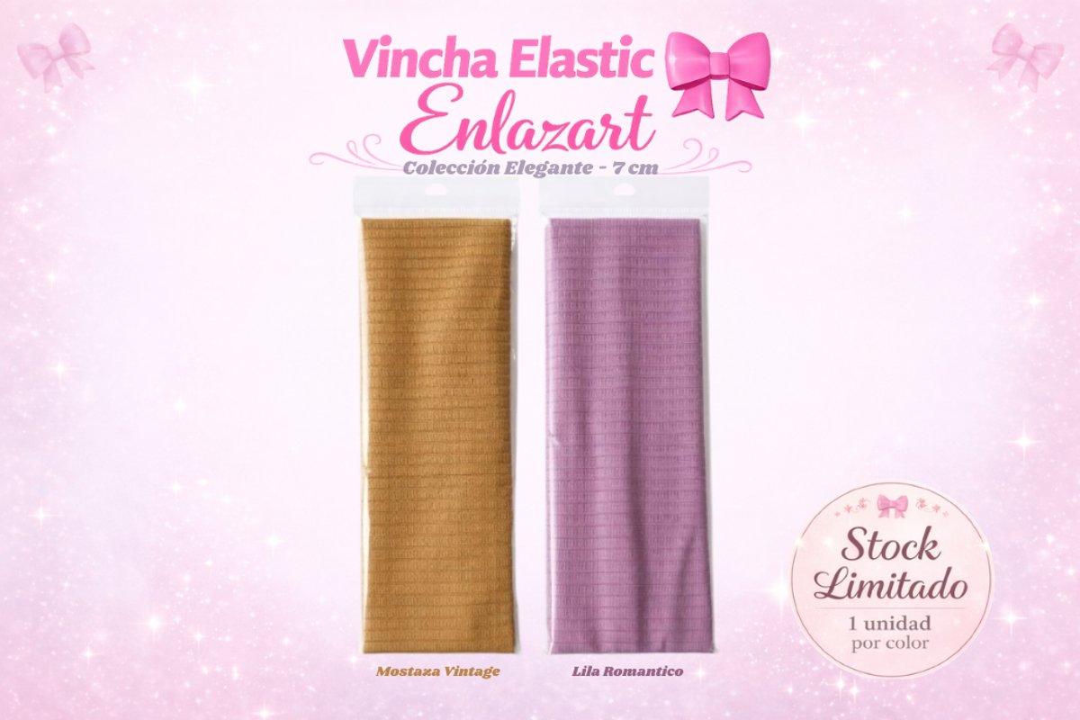 Vincha Elastic Enlazart - Elegante (7 cm) - 3