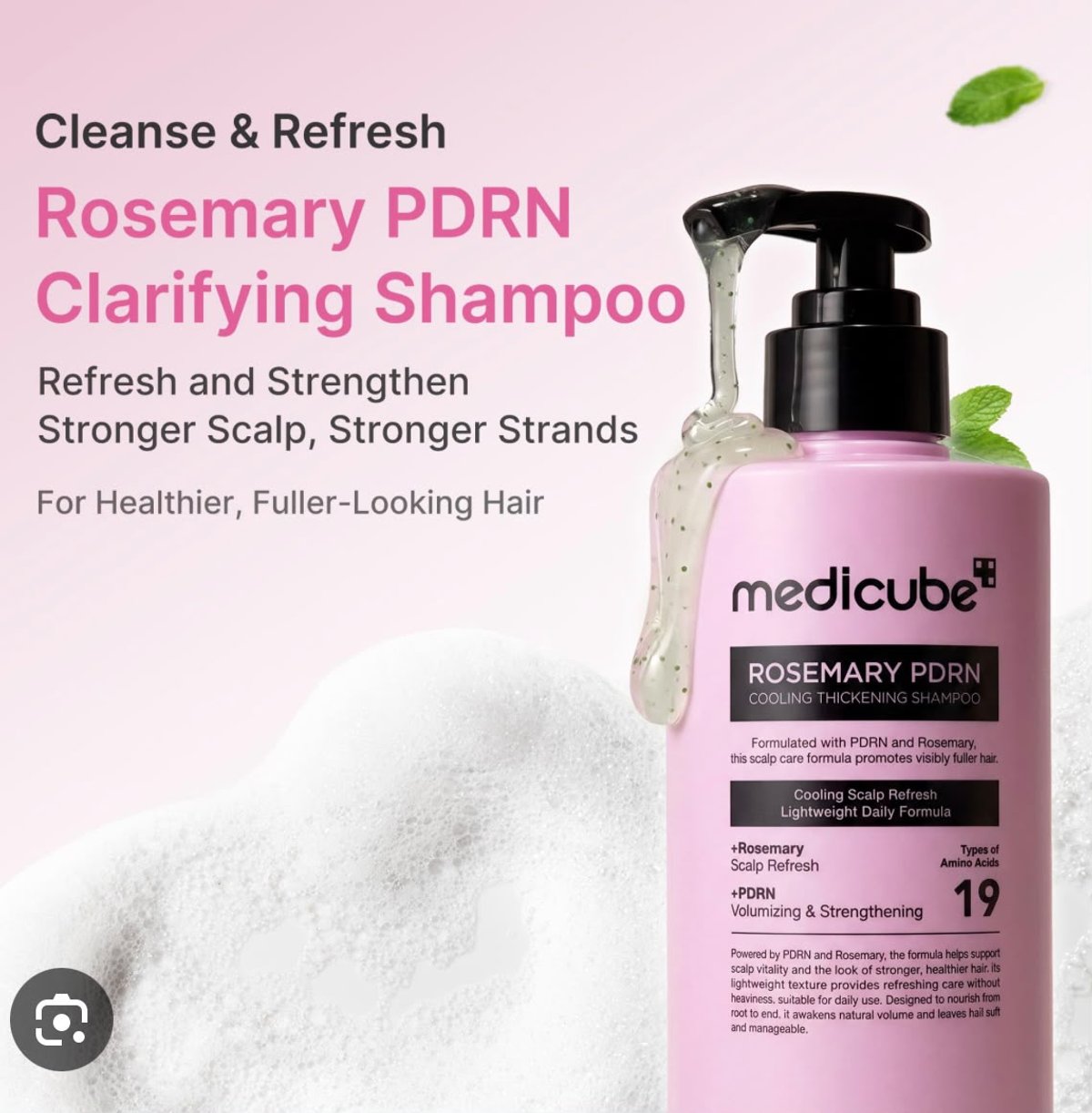 MEDICUBE ROSEMARY PDRN COLLING SHAMPOO 400ML - 2