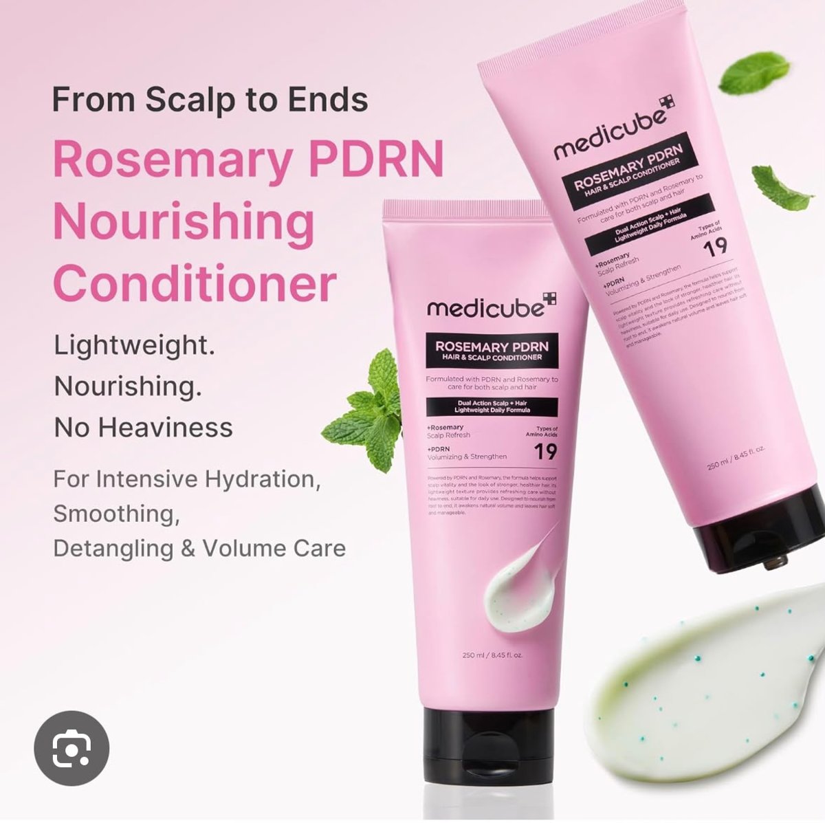 MEDICUBE ROSEMARY PDRN HAIR SCALP CONDITIONER 250ML - 3