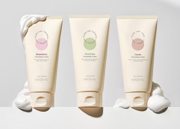 MISSHA CREAMY LATTE CLEANSING FOAM GREEN TEA 120ML