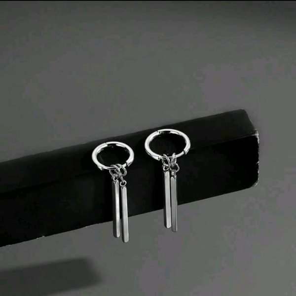 Aros con colgante de barra