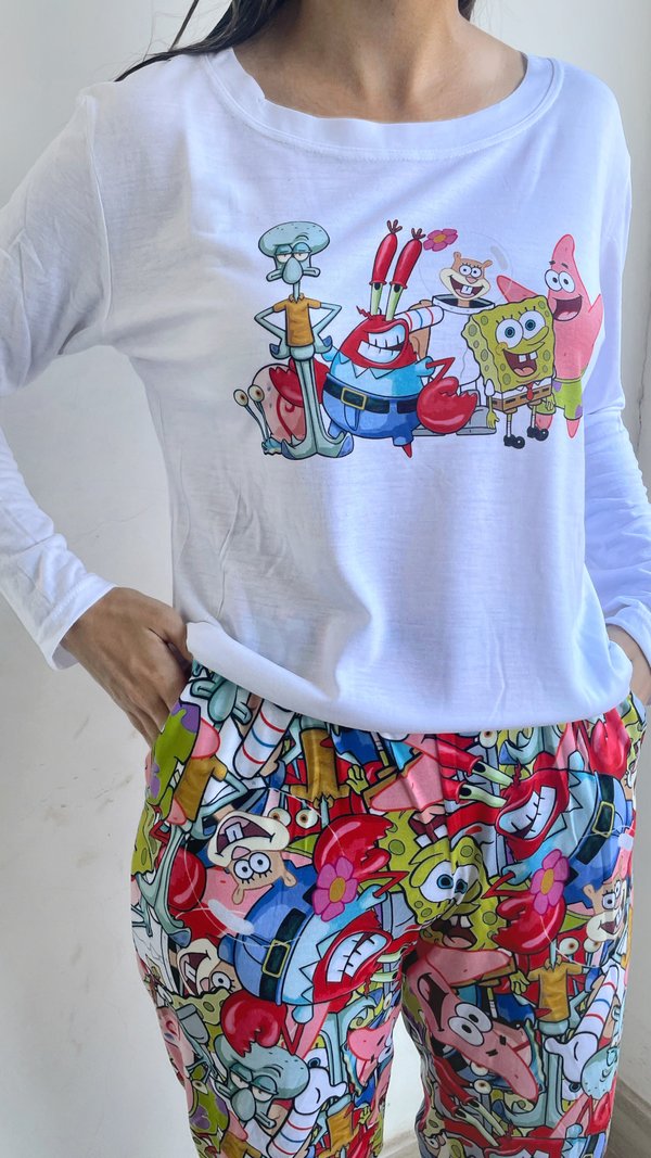 Conjunto largo- BOB ESPONJA 