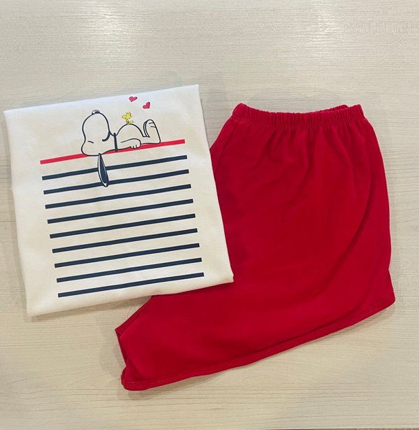 Pijama corto- SNOOPY CASA