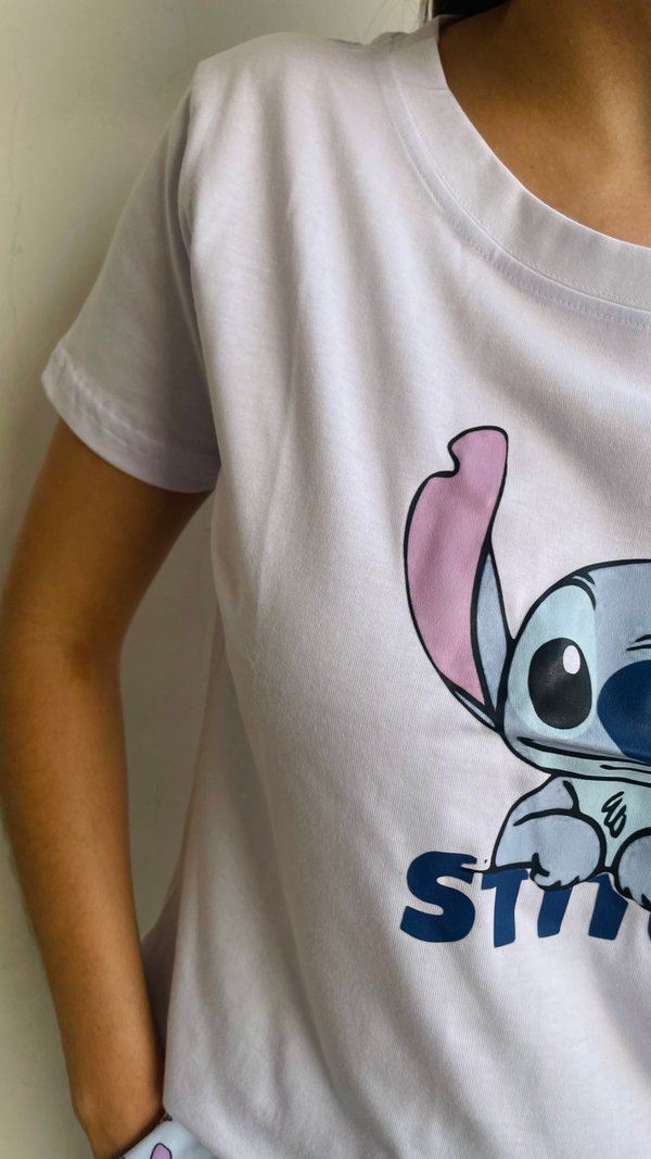 Conjunto largo- STITCH CELESTE