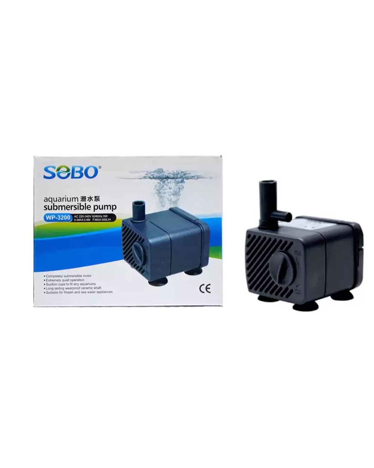 Bomba sumergible Sobo wp-3200 (300L/h)
