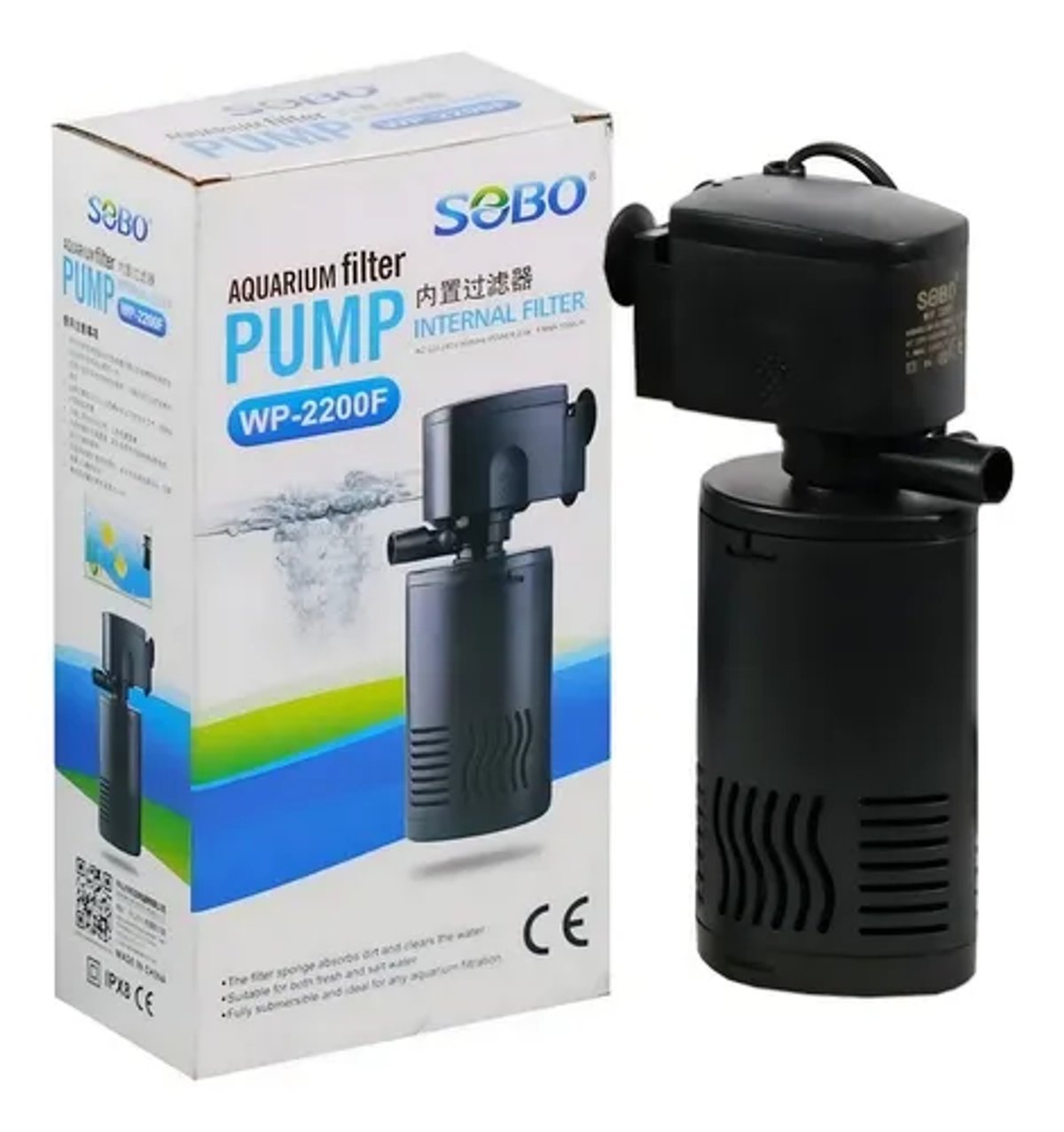 Filtro Interno Sumergible Sobo WP-2200F (1000 L/h)