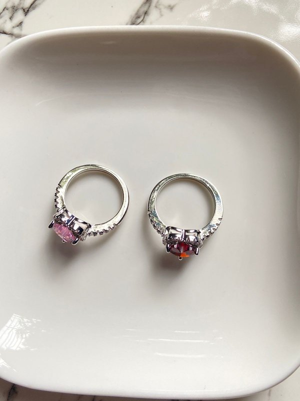 Anillo Corazón Rubí