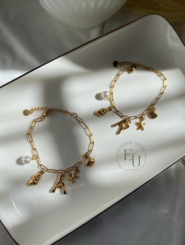 Pulsera de Verano con Inicial